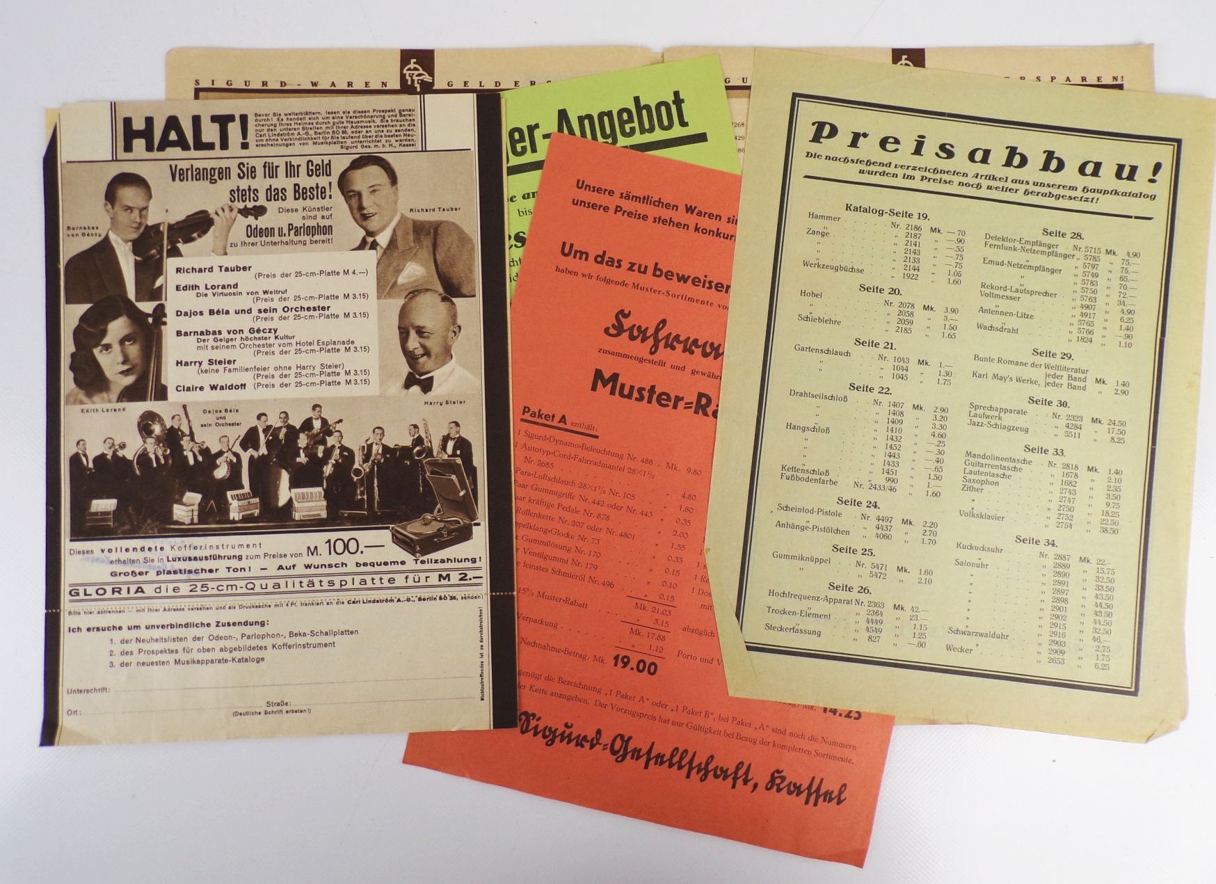 Katalog Sigurd Gesellschaft Kassel Bettwäsche Mode Tischdecken 1931 Katalog Sigurd Gesellschaft Kassel Bettwäsche Mode Tischdecken 1931