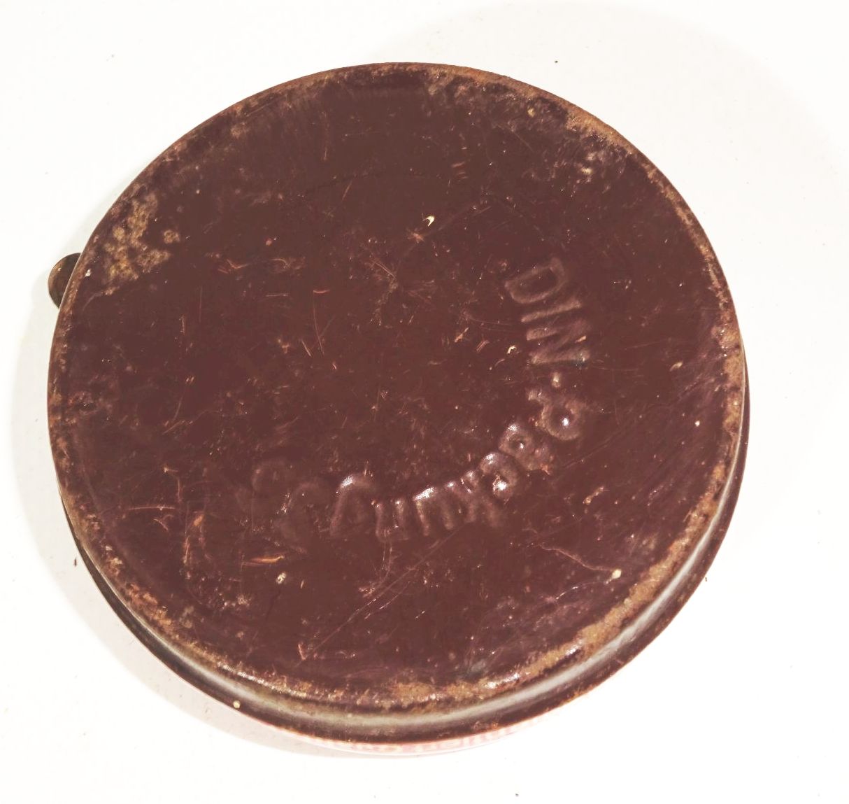 Alte Blechdose Büdo Luxus Edelwachs Paste Schwenningen 1930er 