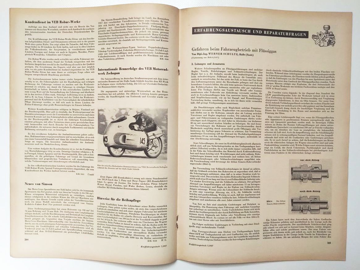 DDR Kraftfahrzeug Technik 1957 Nr 7 stufenlose Kraftfahrzeuggetriebe KFT DDR Kraftfahrzeug Technik 1957 Nr 7 stufenlose Kraftfahrzeuggetriebe KFT