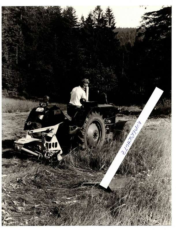 Vintage Foto Fortschritt Neustadt Traktor Landtechnik Heuernet 1980er D6 