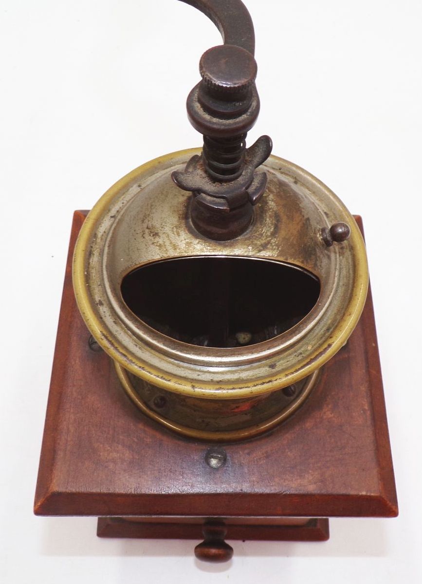 Alte Kaffeemühle Leinbrock Ideal DRGM Holz Drehkurbel Landhaus Antik Deko Alte Kaffeemühle Leinbrock Ideal DRGM Holz Drehkurbel Landhaus Antik Deko