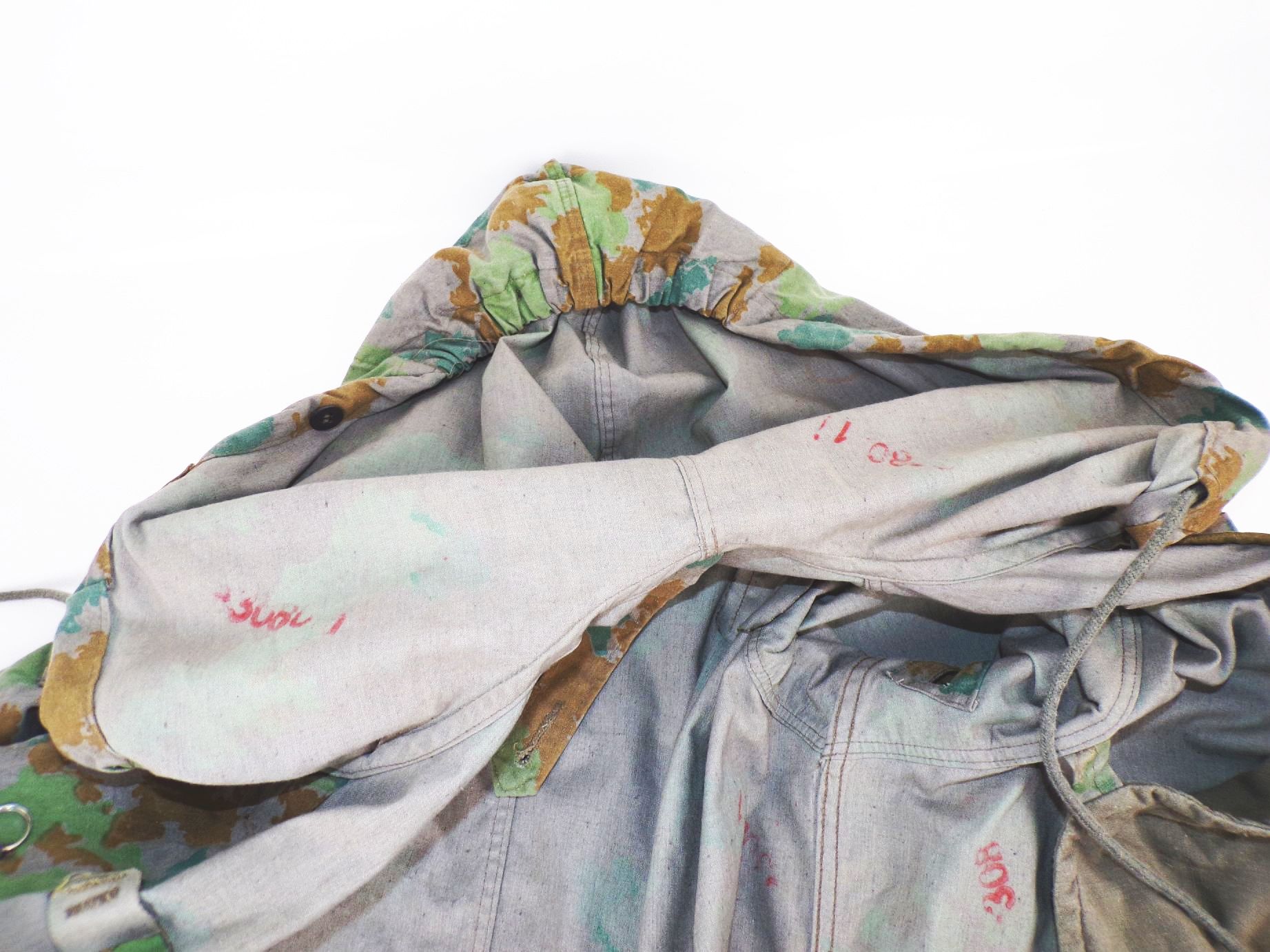 NVA Flächentarn Jacke Blumentarn Größe 1 Volksarmee Feldjacke Tarnjacke 