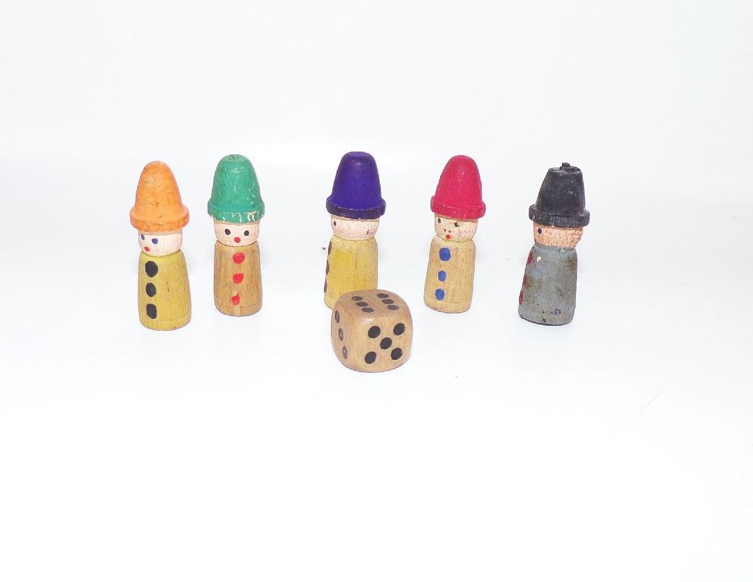 Altes Brettspiel Wer baut unser Haus Würfelspiel 