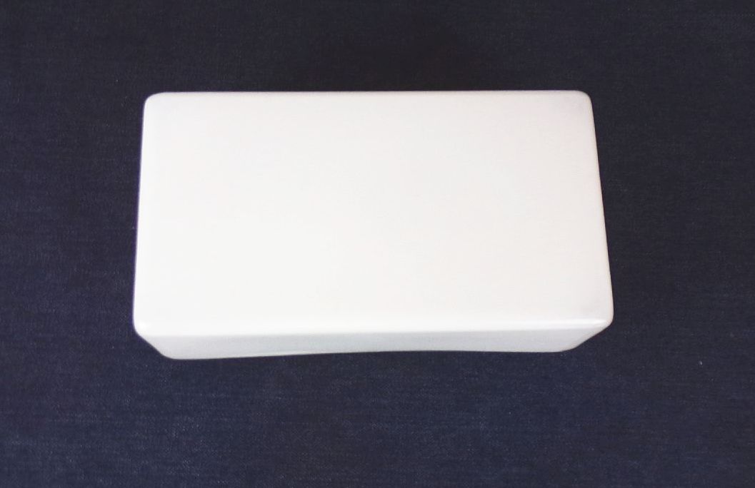 Altes Lampenglas Rechteck Weiß Opalglas Bauhaus Wagenfeld Lampenschirm