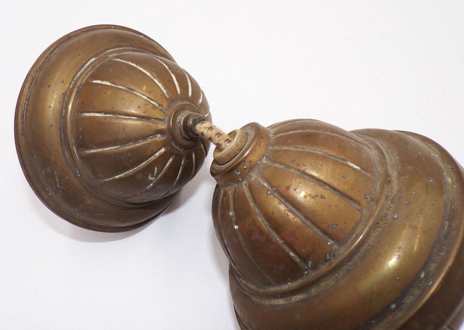 Alter Lampenzug Messing für Deckenleuchte um 1900