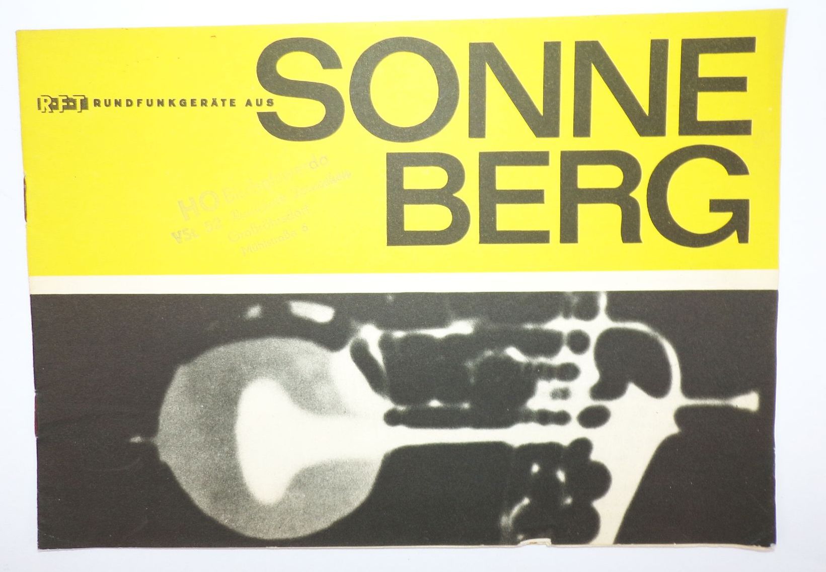 Sonneberg Radio Prospekt 1963 Reklame