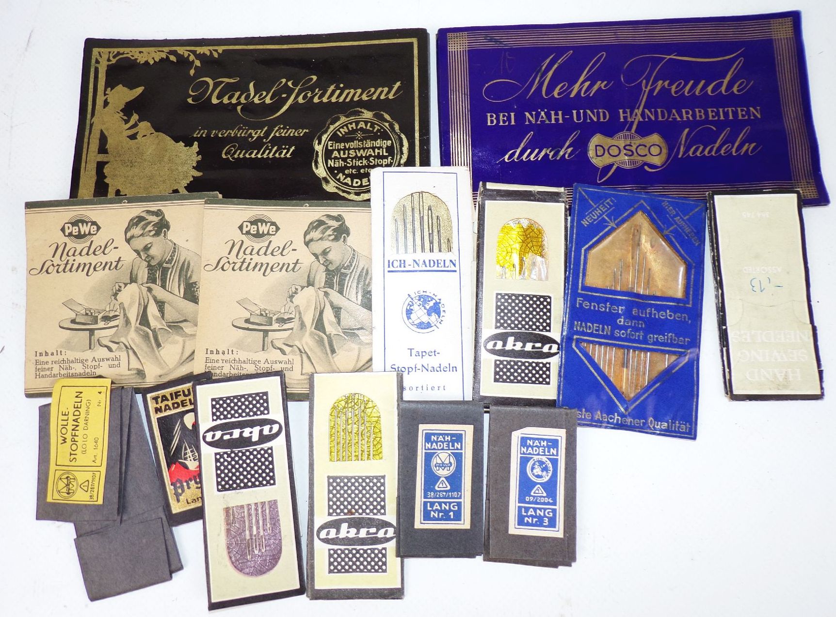 Konvolut alte Nadelmappen needles Nähen Nadeln Stopfnadel Konvolut alte Nadelmappen needles Nähen Nadeln Stopfnadel
