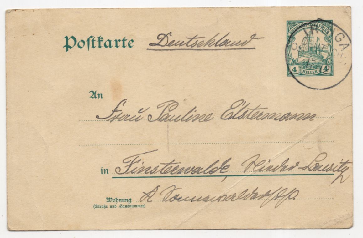 DR Ganzsache Deutsch Ostafrika Kolonie 1910