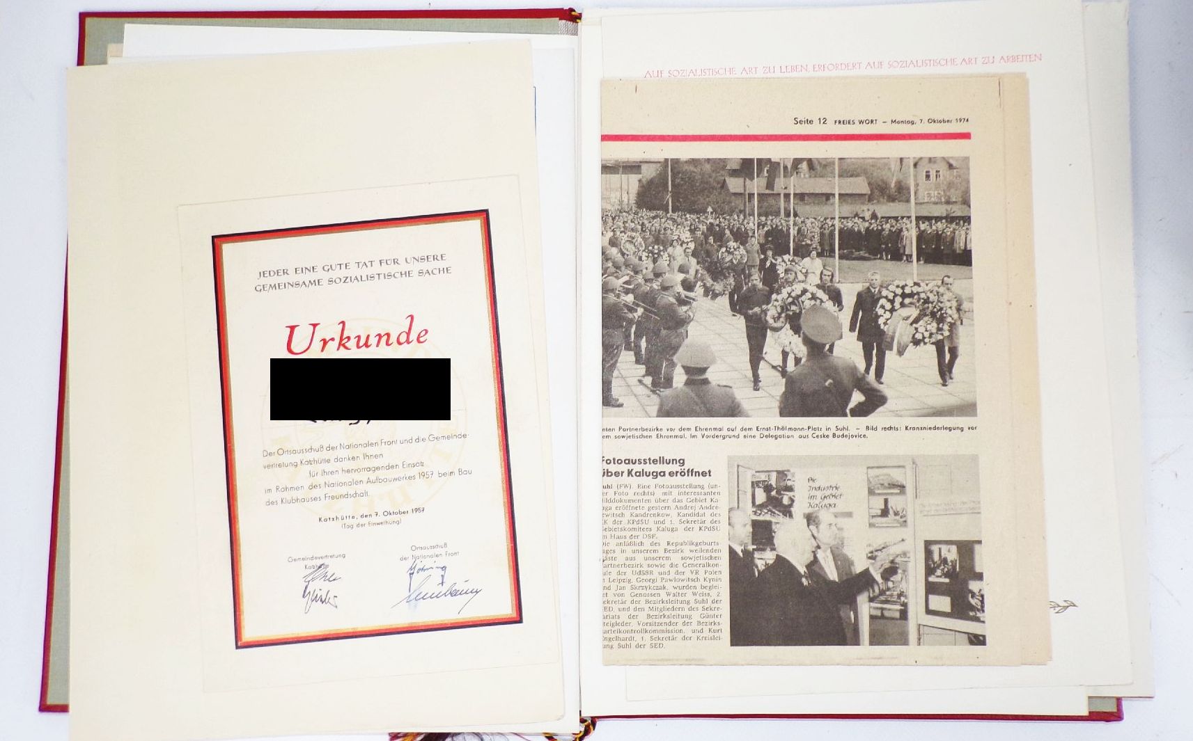 DDR Urkunden Nachlass 