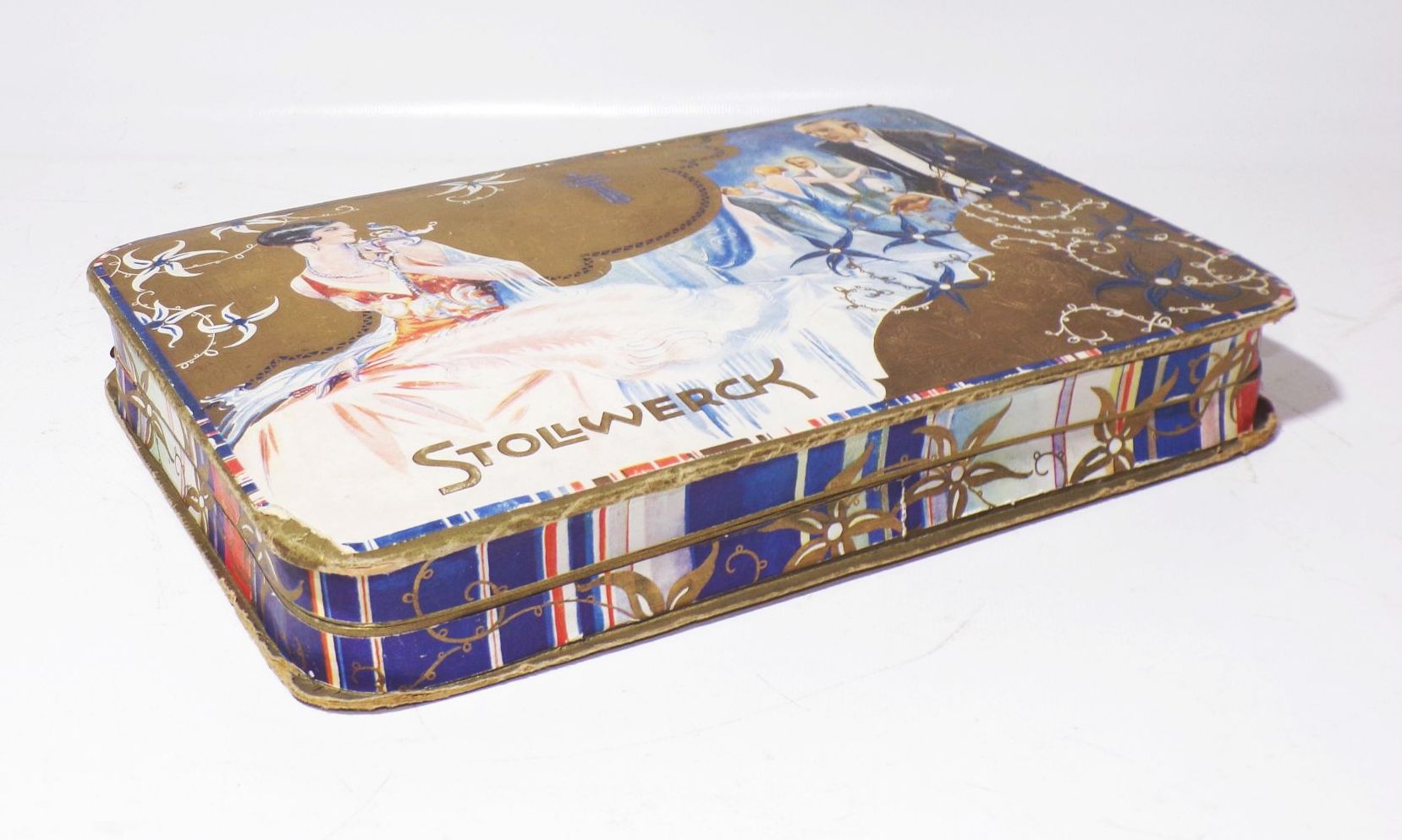 Stollwerck Pappdose Pralinenschachtel 1930er Art Deco 