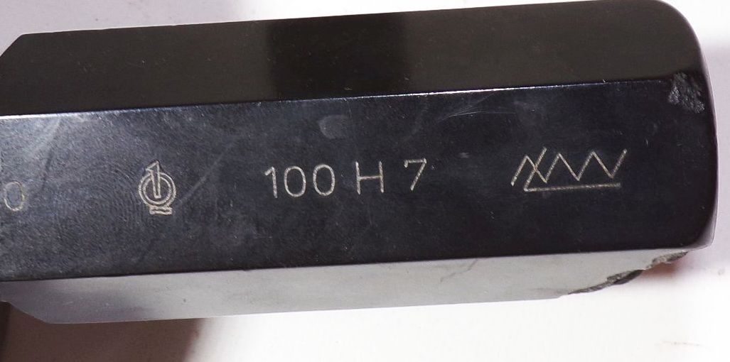 Grenzlehrdorn 100 H7 Gut und Ausschußseite Lehrdorn Prüfdorn mit Holzetui