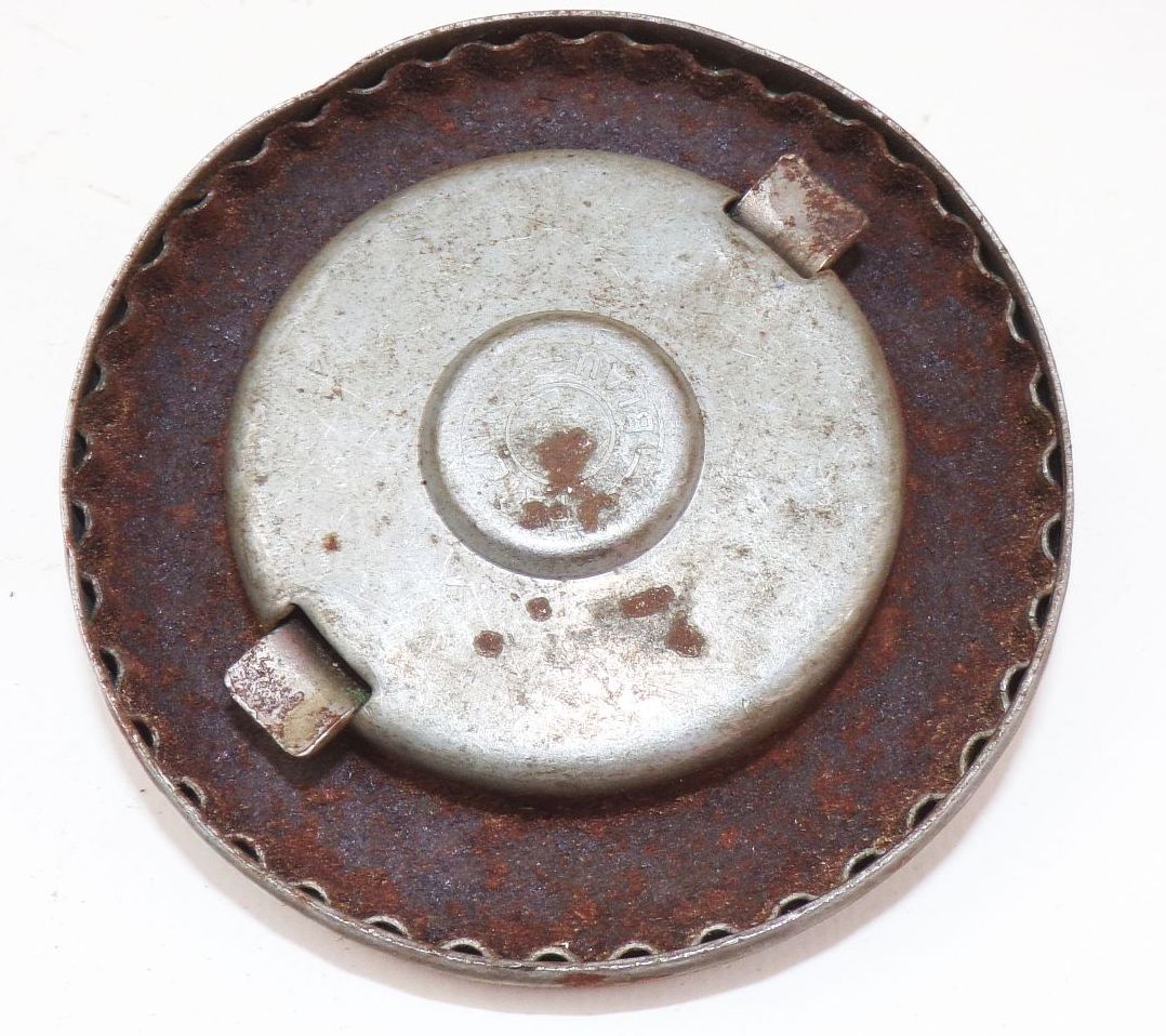 Alter Tankdeckel Patent Blau Oldtimer 