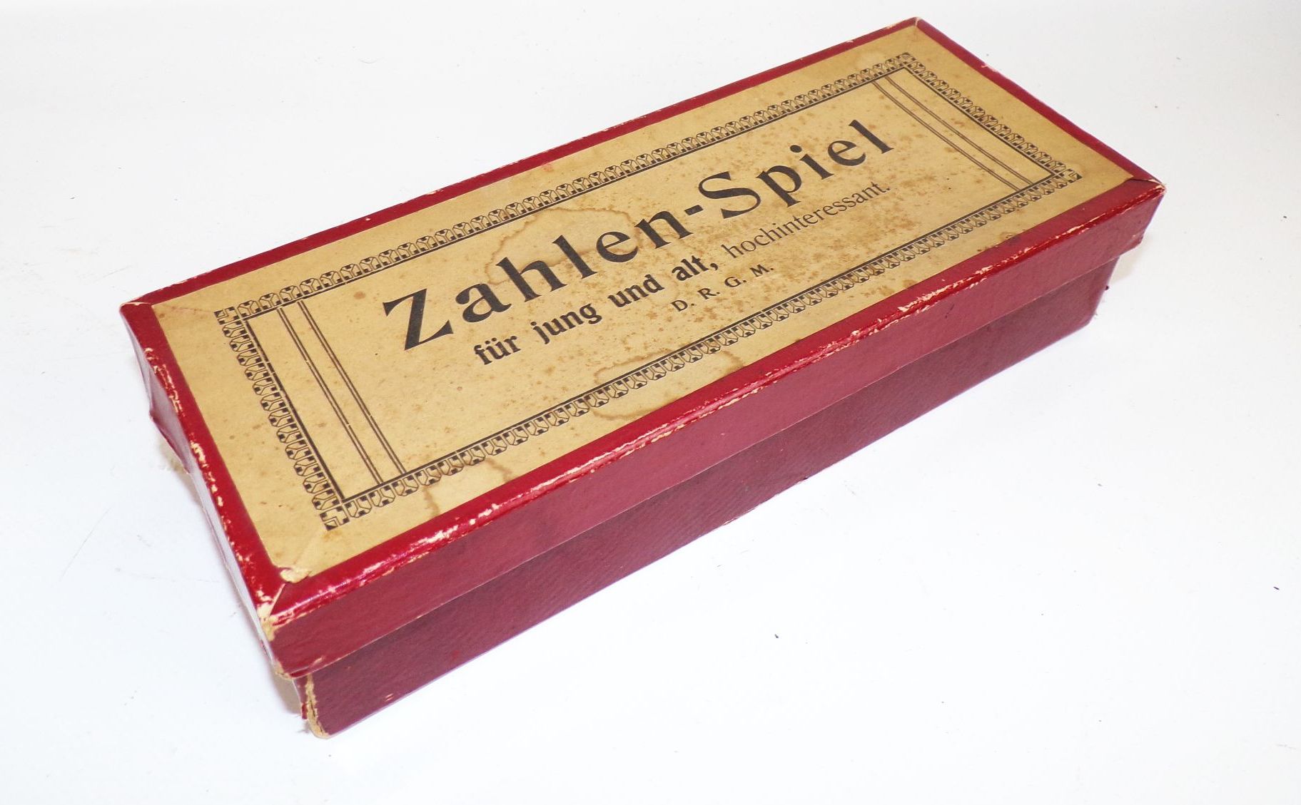 Zahlenspiel für jung und alt DRGM Gesellschaftsspiel 