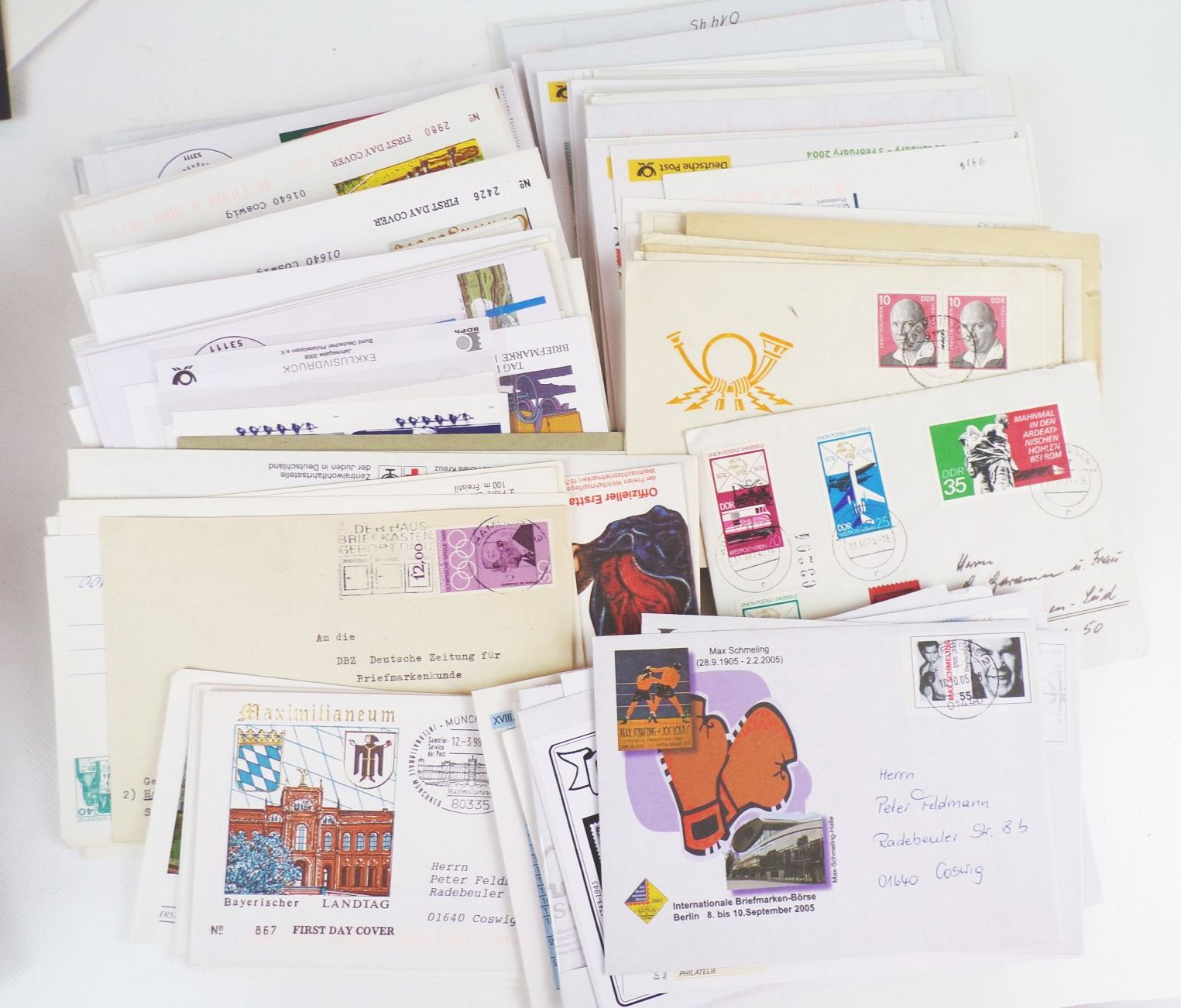 Konvolut Briefmarken FDC Briefe DDR Bundespost BRD Konvolut Briefmarken FDC Briefe DDR Bundespost BRD