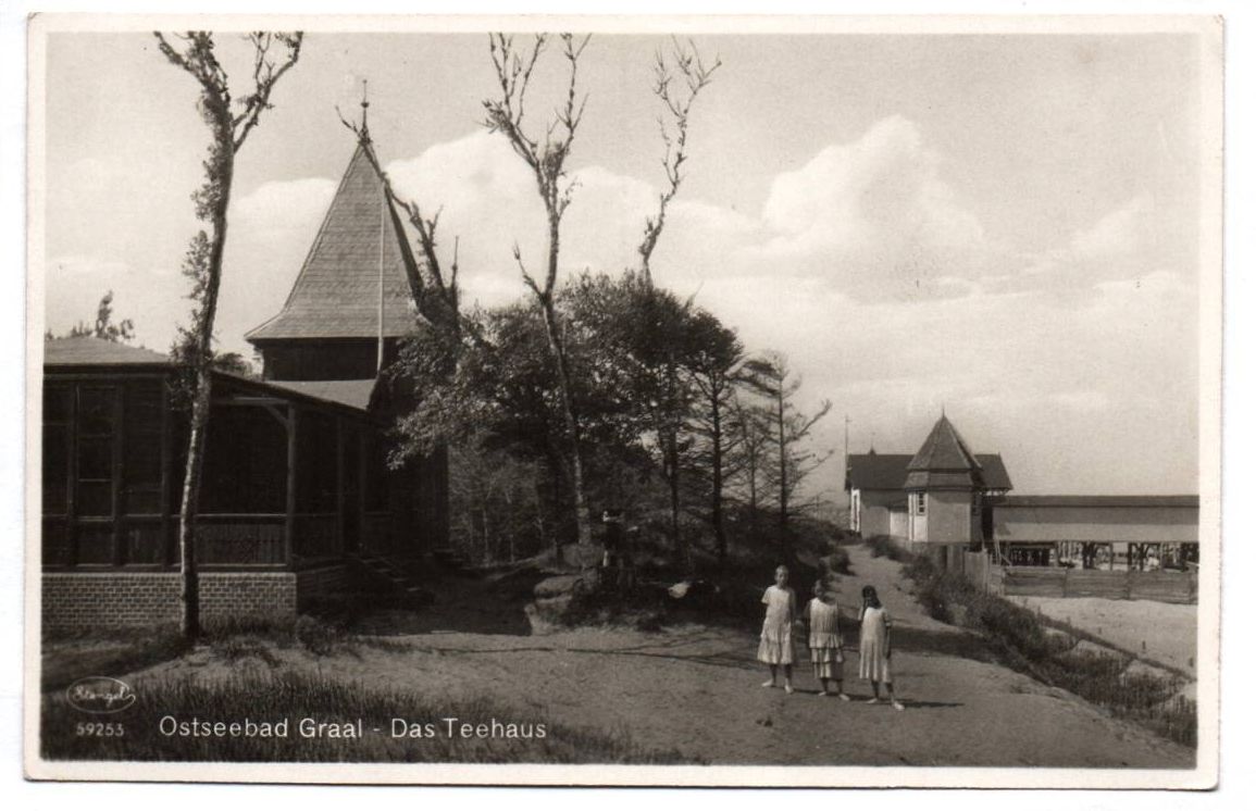 Postkarte Ostseebad Graal Das Teehaus 1930er Ak 