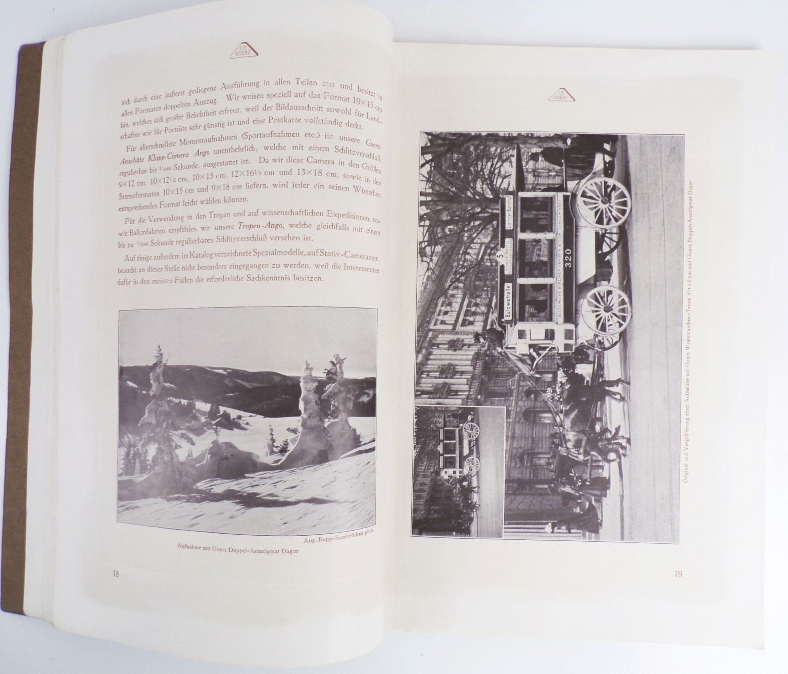 Goerz Katalog Cameras und Objektive 1912 Kamera Fotoapparate 