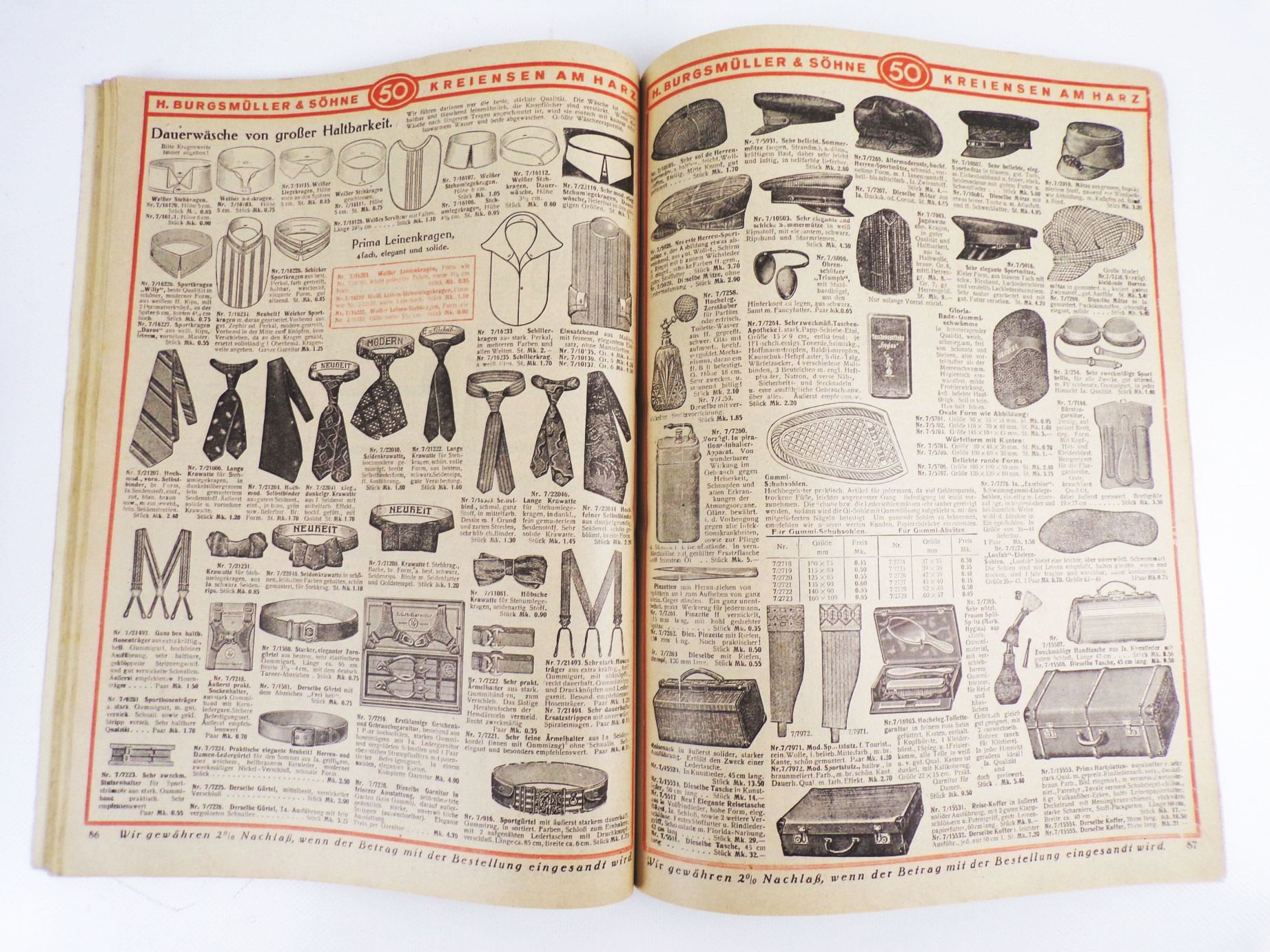 Katalog Jagdrad Burgsmüller und Söhne Fahrrad Waffen Uhren 1926