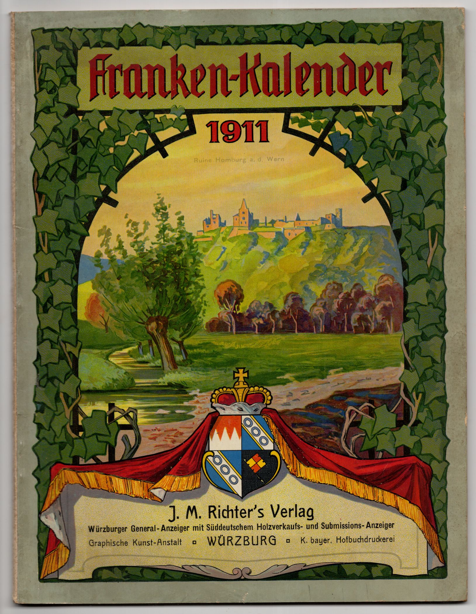 Franken Kalender 1911 Würzburg Franken Kalender 1911 Würzburg