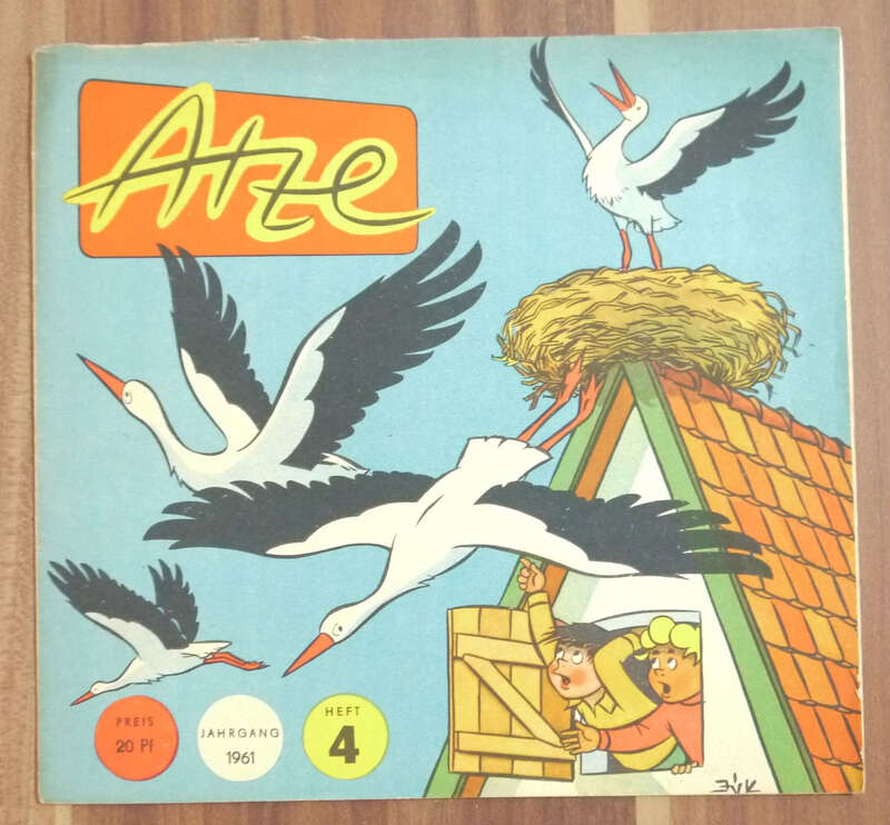 Atze Abschied von Afrika Jahrgang 1961 Heft 4 DDR Comic