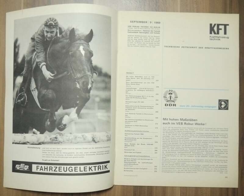 Moskwitsch 412 KFT September 1969 Skoda 100 MB IFA Mobile kOMPLEX 69