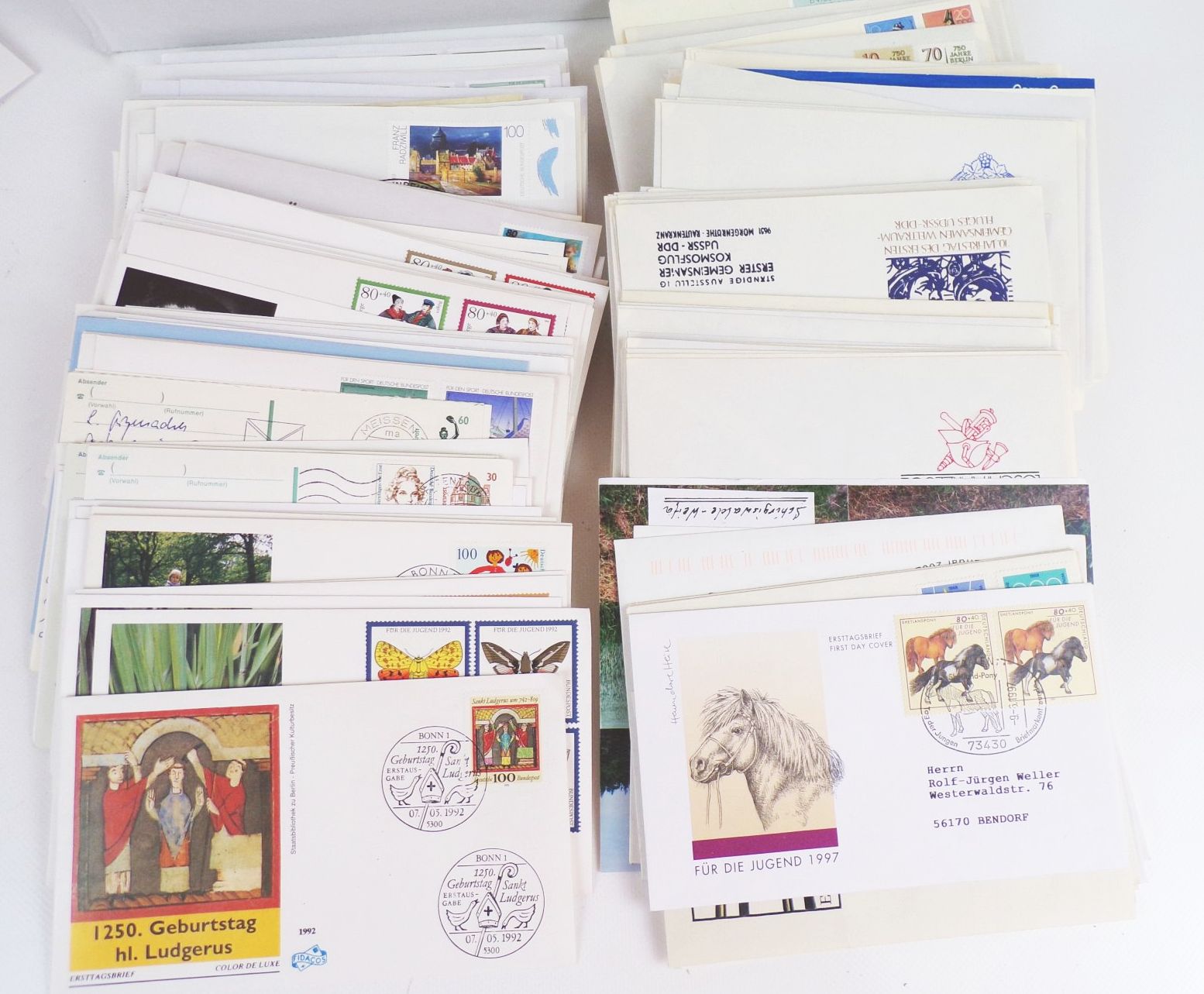 Konvolut Briefmarken FDC Briefe DDR Bundespost BRD Konvolut Briefmarken FDC Briefe DDR Bundespost BRD