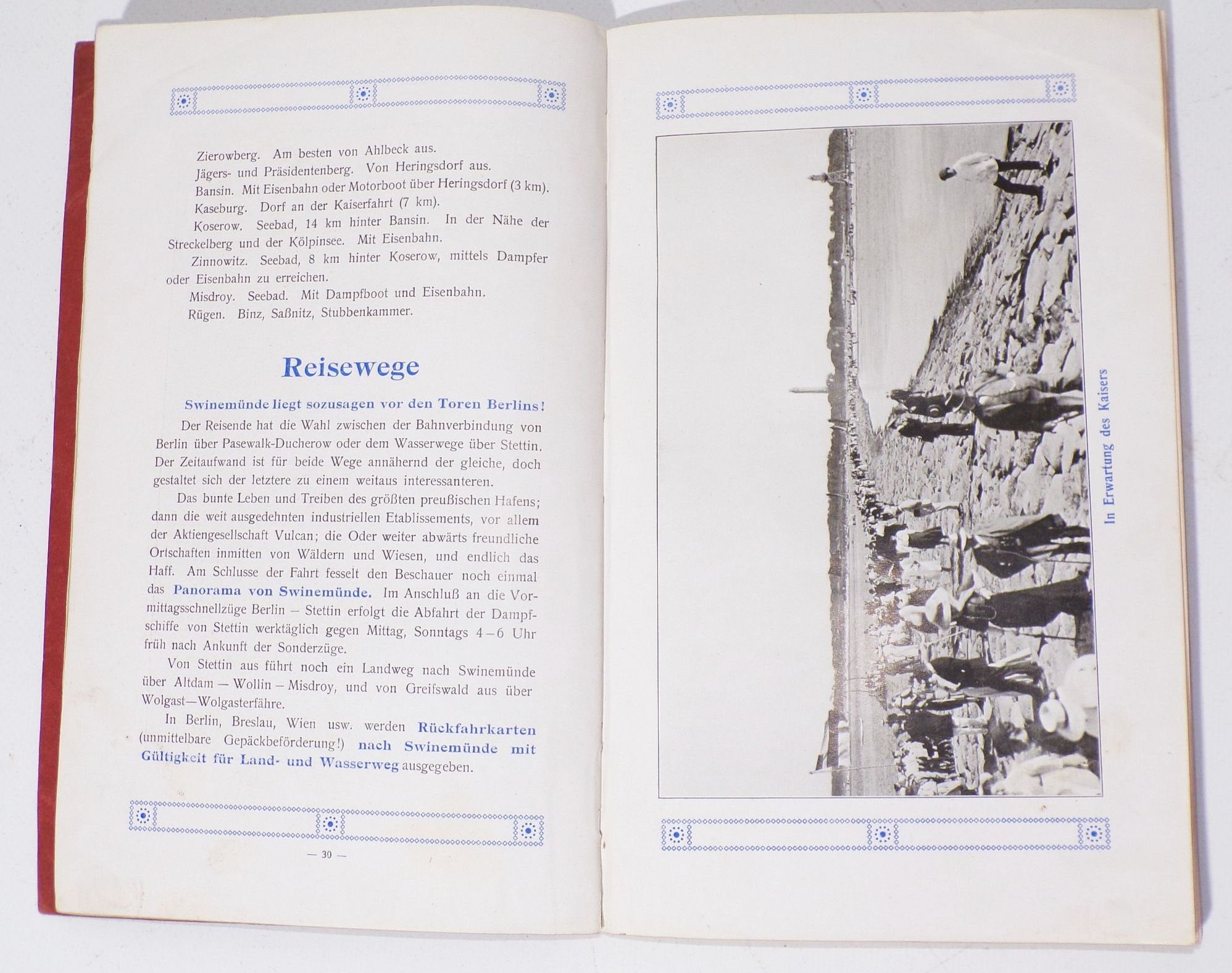 Swinemünde See und Solbad 1910er 1920er Pommern Polen Reiseführer