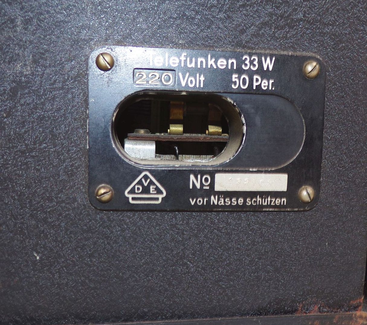 Telefunken Röhrenradio 33 W Bakelit Gehäuse 