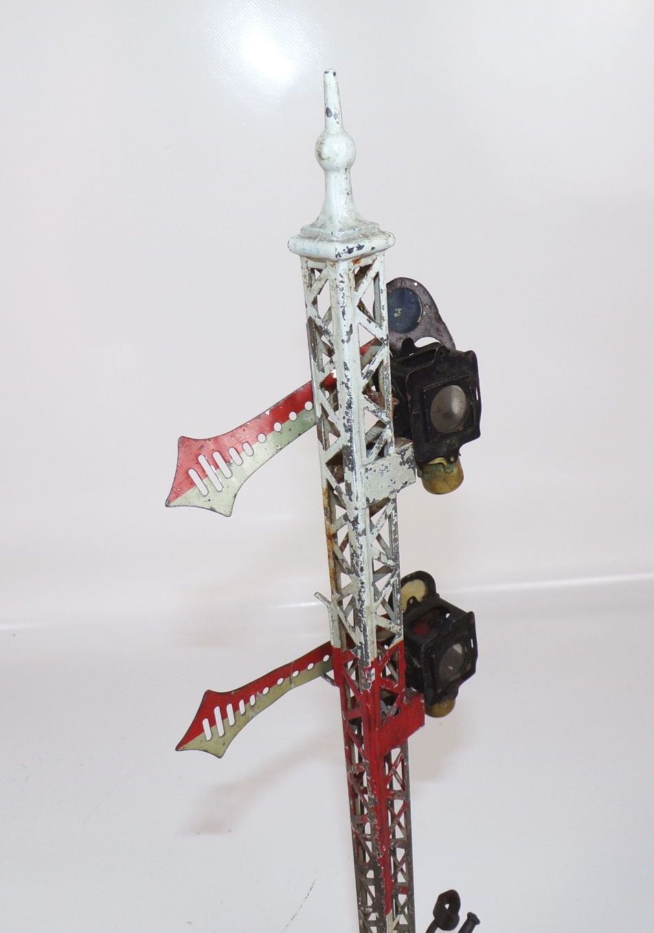 Altes Bing Eisenbahn Signal Spur 1 Blechspielzeug Petroleumlaternen 