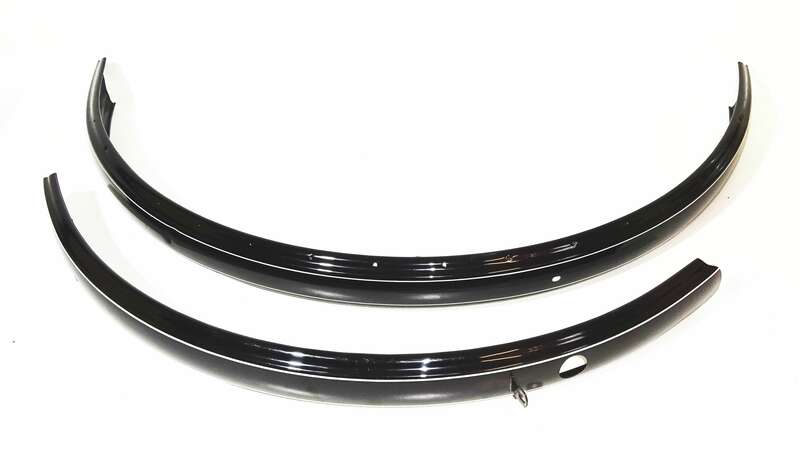 Alte Schutzbleche 26 Zoll schwarz liniert DDR unbenutzt Fahrradschutzbleche 