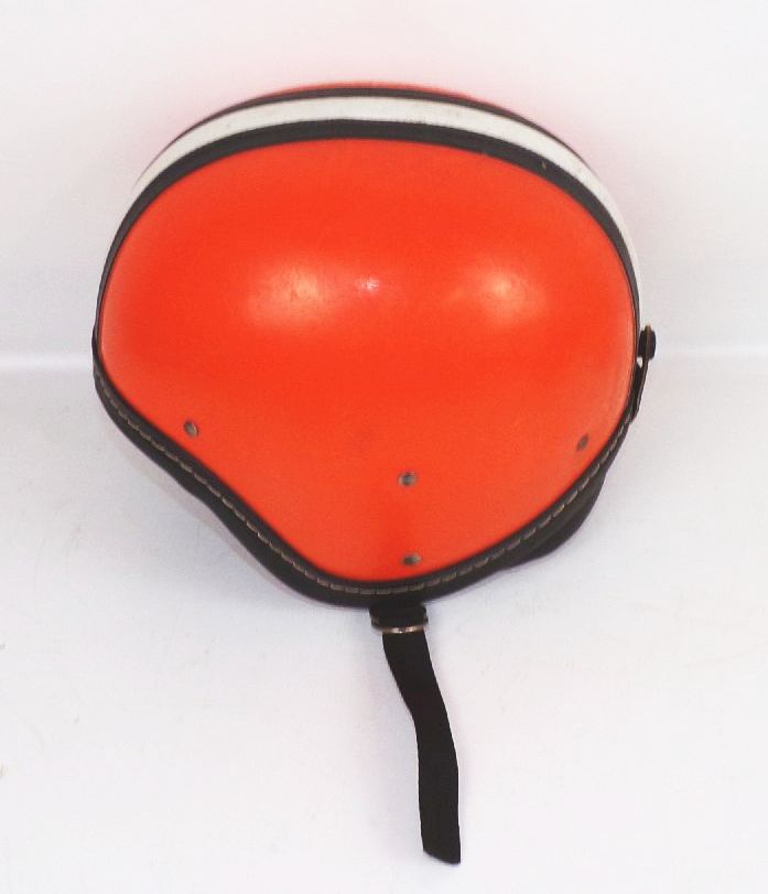 DDR Halbschale Mopedhelm Orange Größe 60 Sturzhelm Retro Vintage 