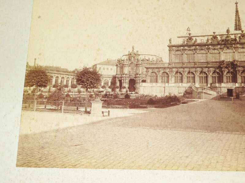 Foto Dresden Zwinger Glockenspielpavillon um 1890 Albuminfoto 