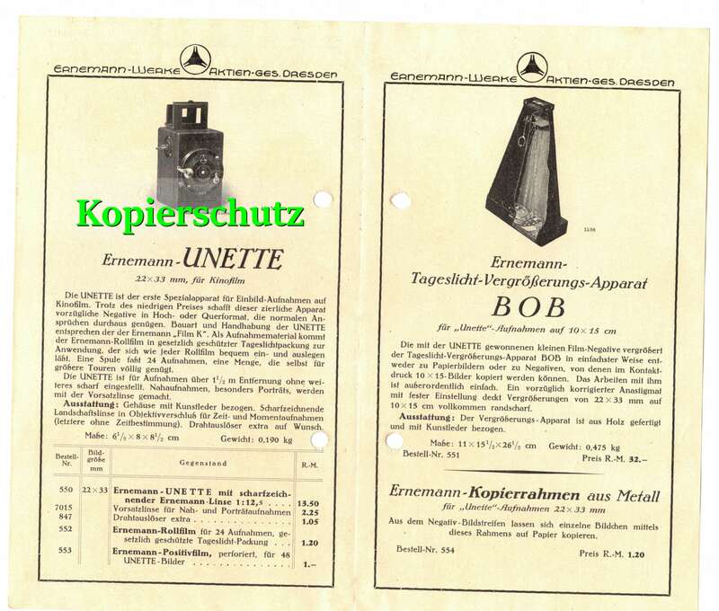 Konvolut Photohandlung Carl Plaul Dresden Prospekte Briefkopf 1924er !