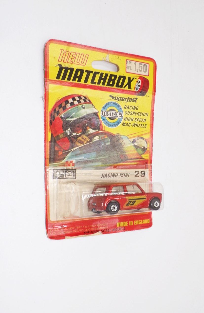 Matchbox Racing Mini 29 OVP Blister Vintage