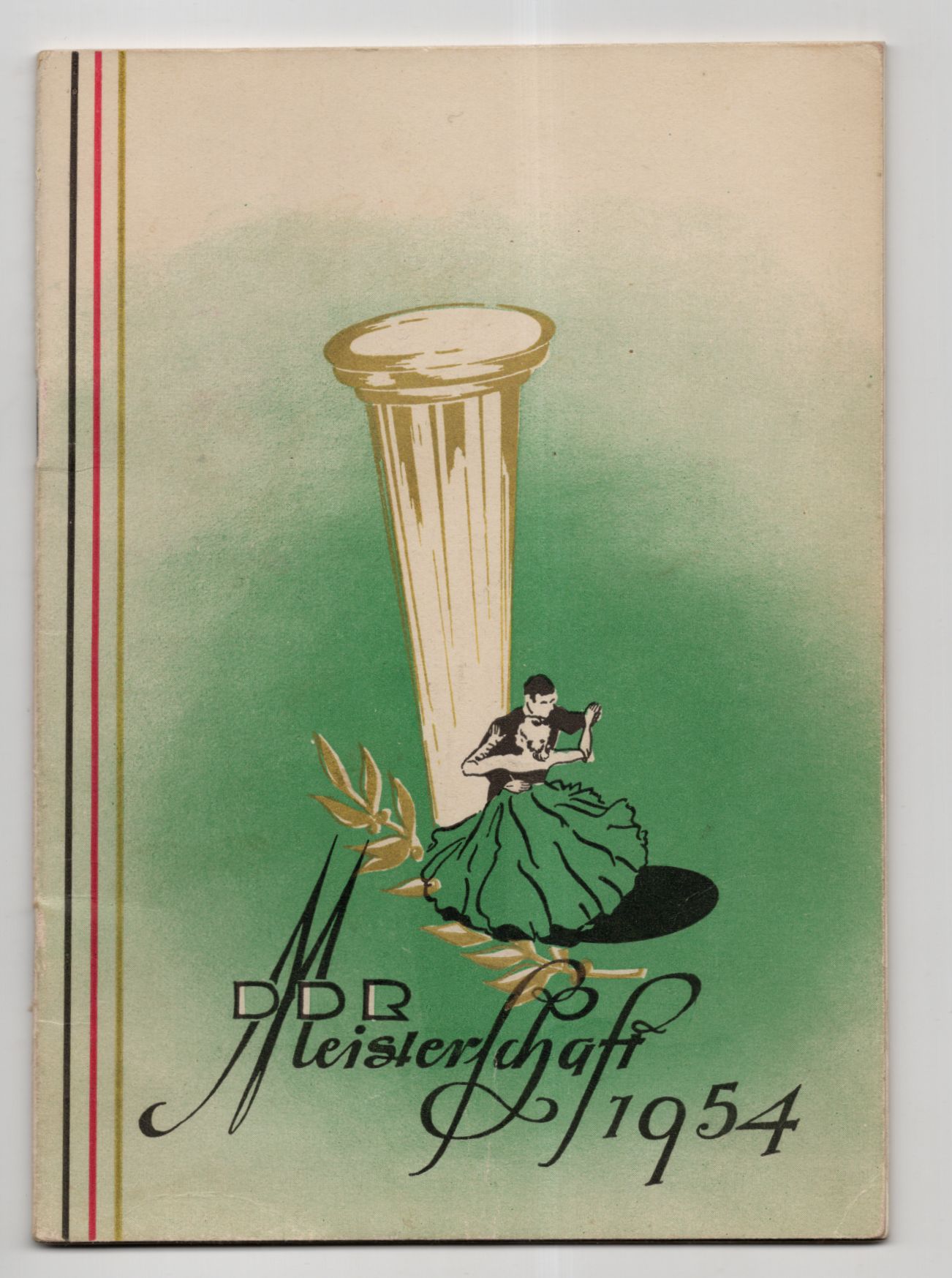 Programmheft DDR Meisterschaft 1954 Tanzen 