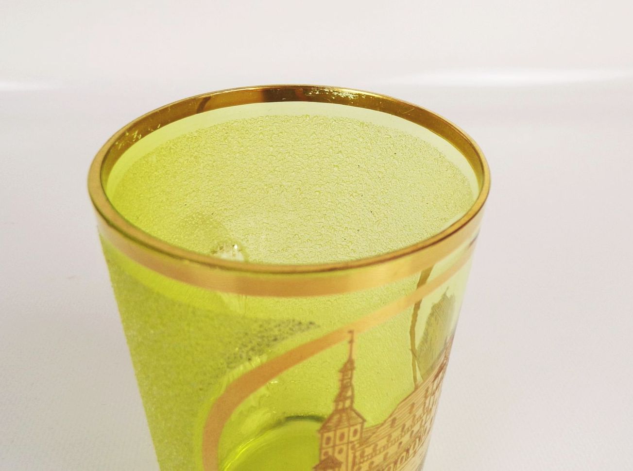 Altes Andenkenglas Flinsberg Schlesien um 1900 Altes Andenkenglas Flinsberg Schlesien um 1900