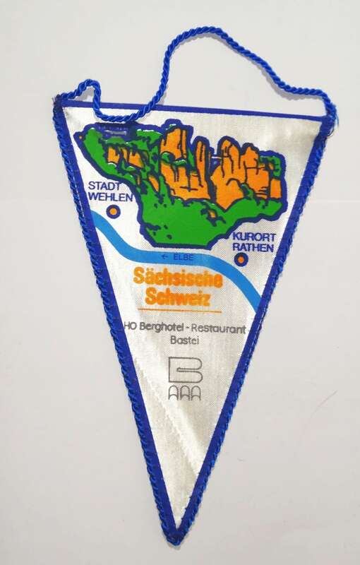 DDR Wimpel Sächsische Schweiz HO Berghotel Restaurant