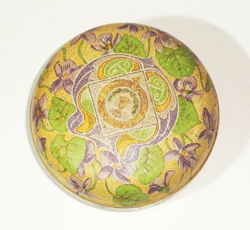 Blechdose Flora Viola Vera Parfumerie Guthmann Dresden um 1900