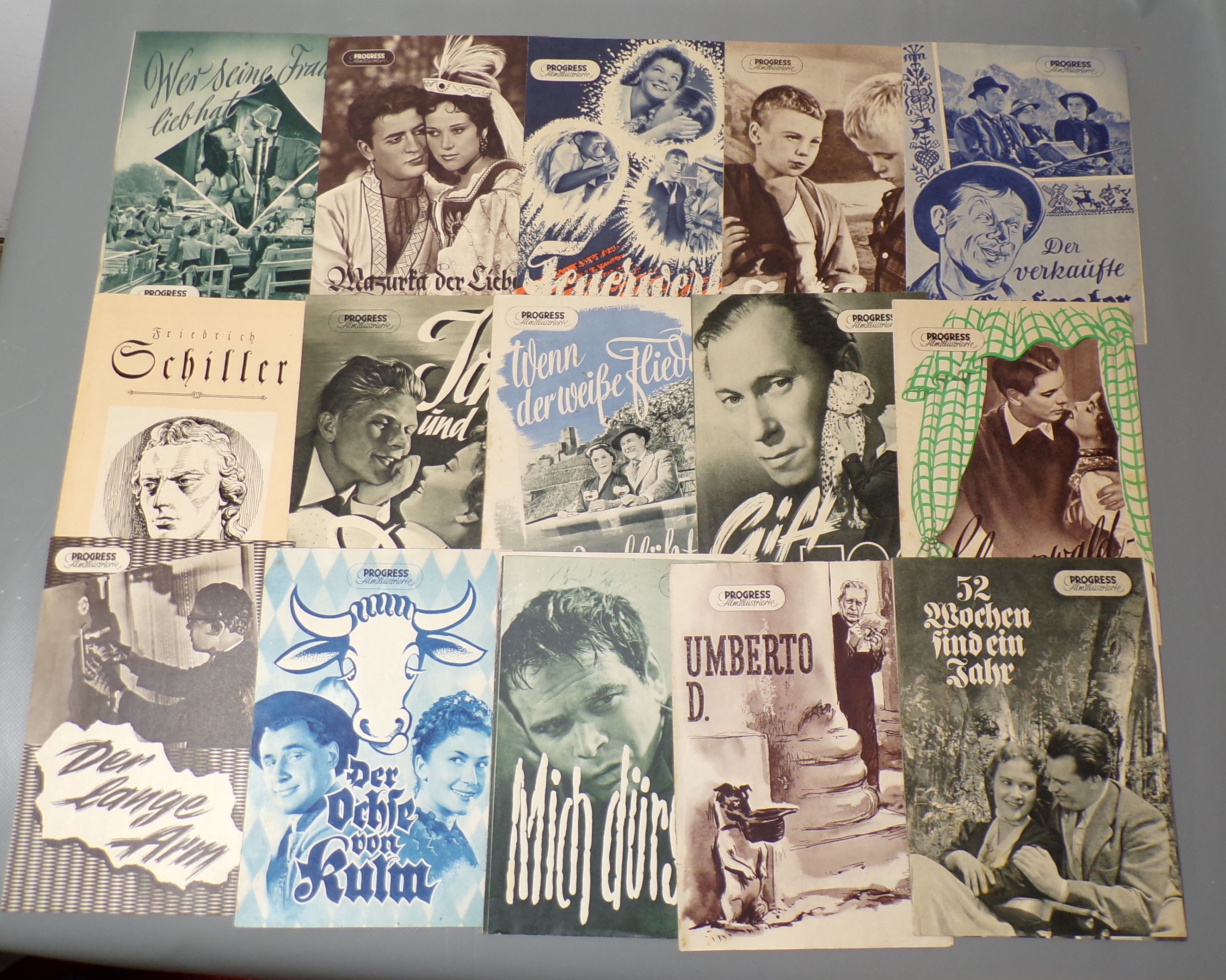 Filmprogramme Zeitschriften IFK Ufa Progress Konvolut 