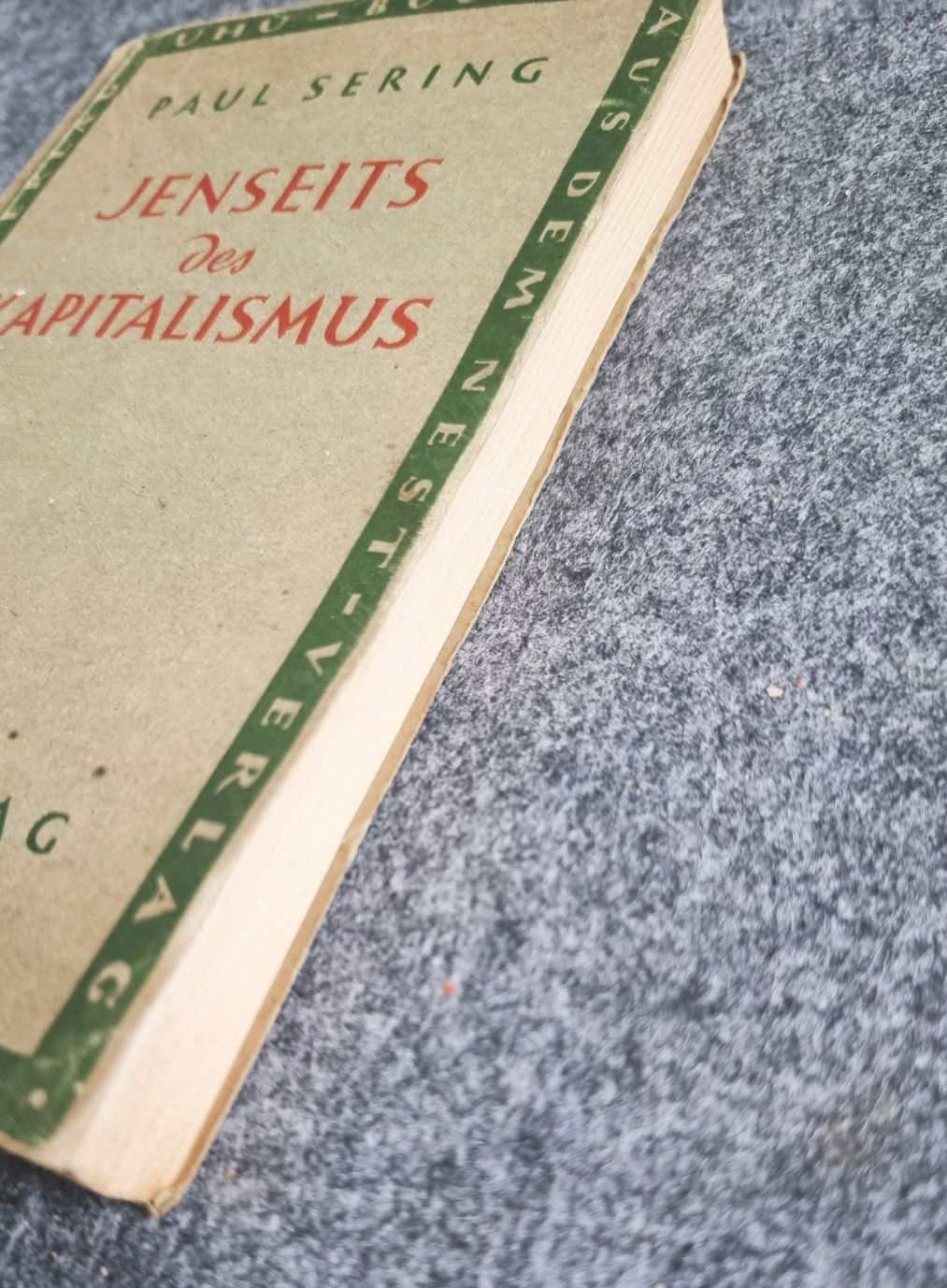 Jenseits des Kapitalismus 1946 Paul Sering Nest Verlag Jenseits des Kapitalismus 1946 Paul Sering Nest Verlag