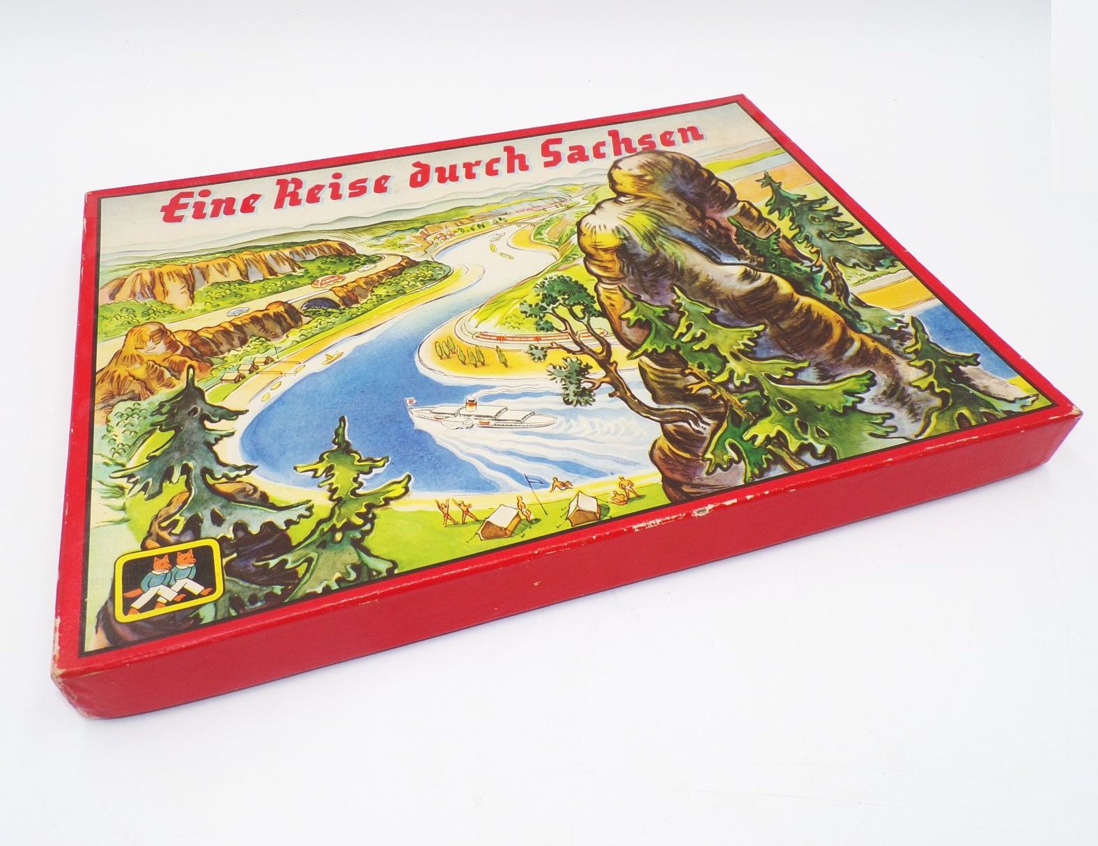 Brettspiel Eine Reise durch Sachsen 1957 DDR Brettspiel Eine Reise durch Sachsen 1957 DDR