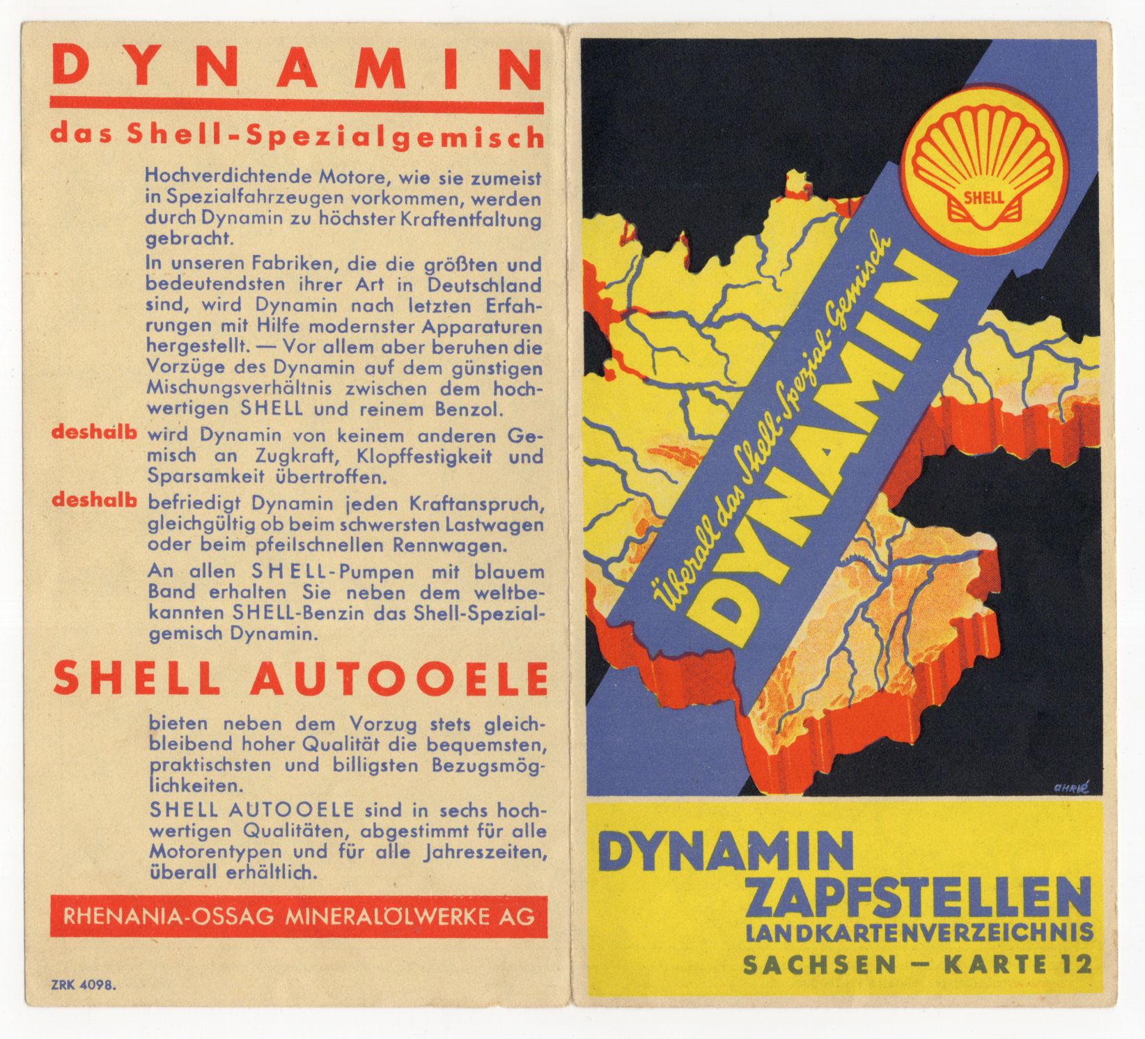 Shell Dynamin Zapfstellen Landkarte Sachsen Karte 10 Werbung