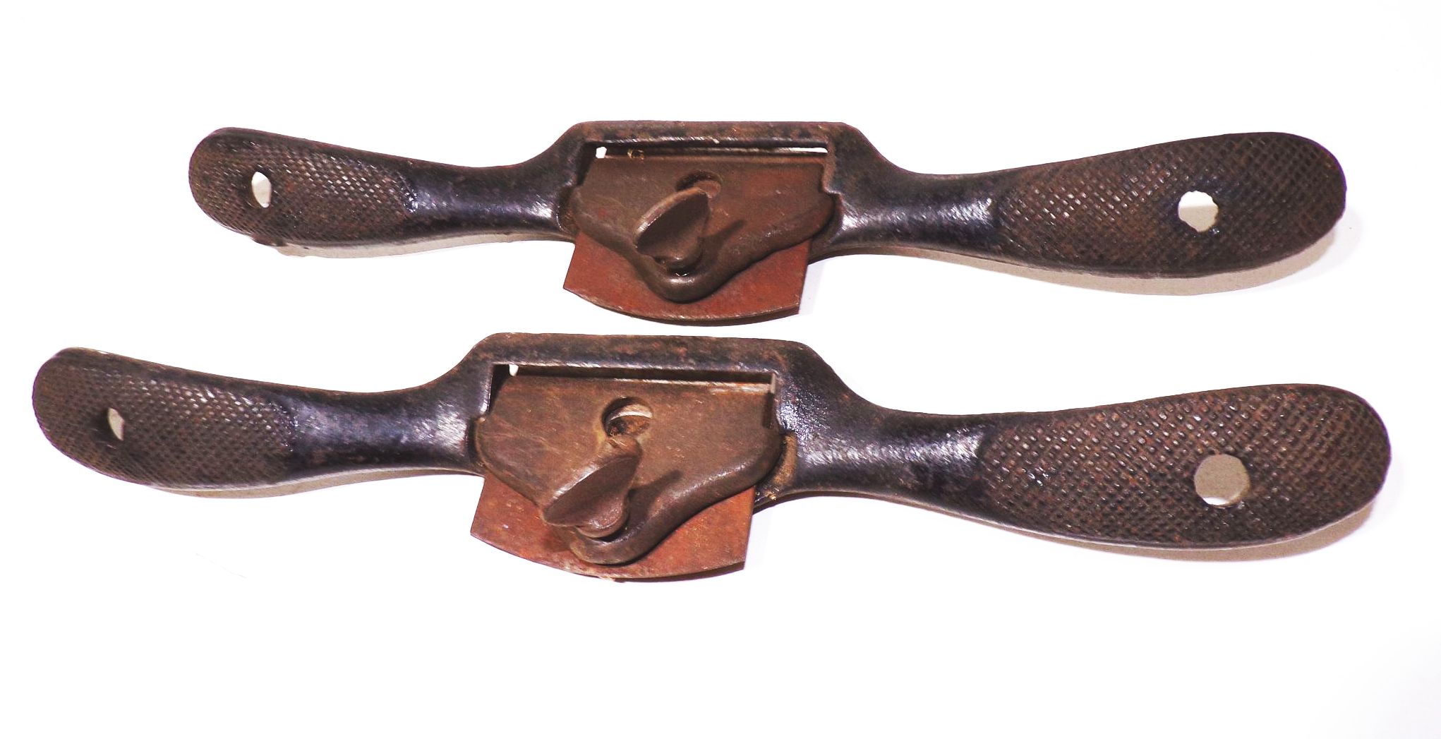 Alter Ziehhobel 2 Stück Zieheisen Zimmermann Schäleisen Werkzeug