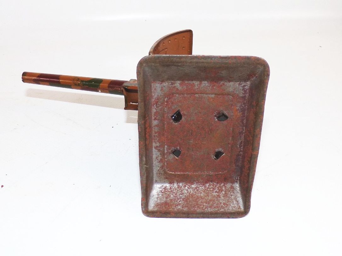 Altes Blech Geschütz drehbar Standgeschütz mimikry 2 Wk 