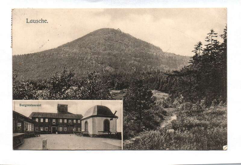Ak Lausche Sachsen Bergrestaurant 1915