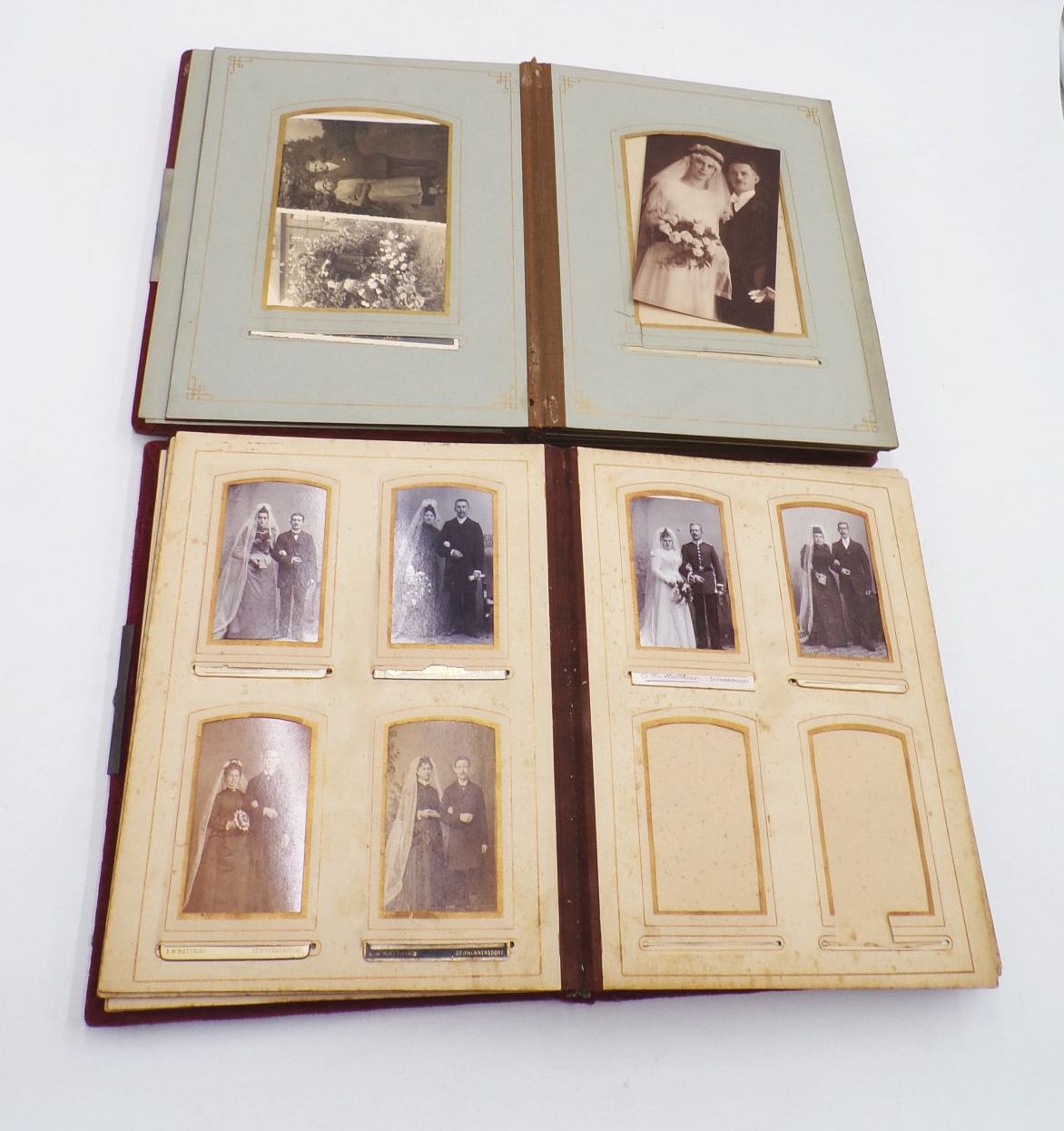 CDV Fotoalben 2 Stück Kabinettsfoto um 1900 CDV Fotoalben 2 Stück Kabinettsfoto um 1900
