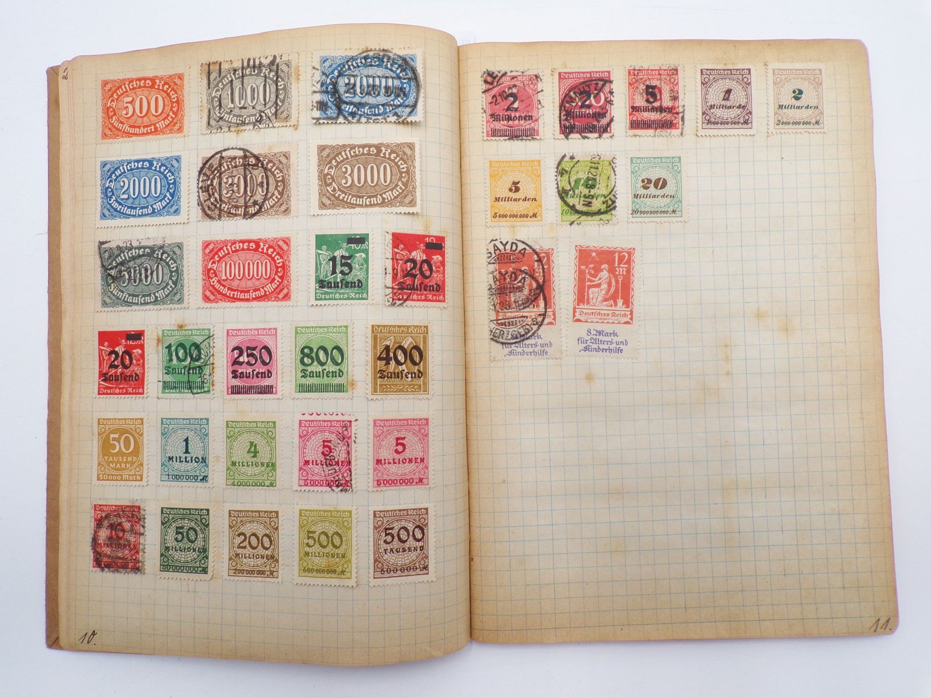 Briefmarken Konvolut Deutsches Reich Ausland China Japan