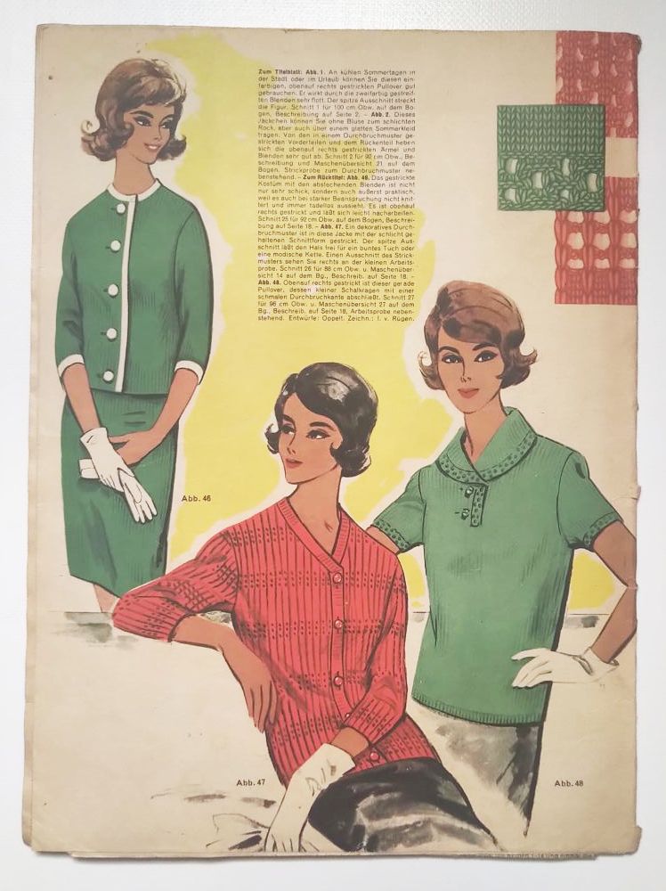 Mode Zeitschrift aus Garn und Wolle Nr 51 mit Schnittmusterbogen