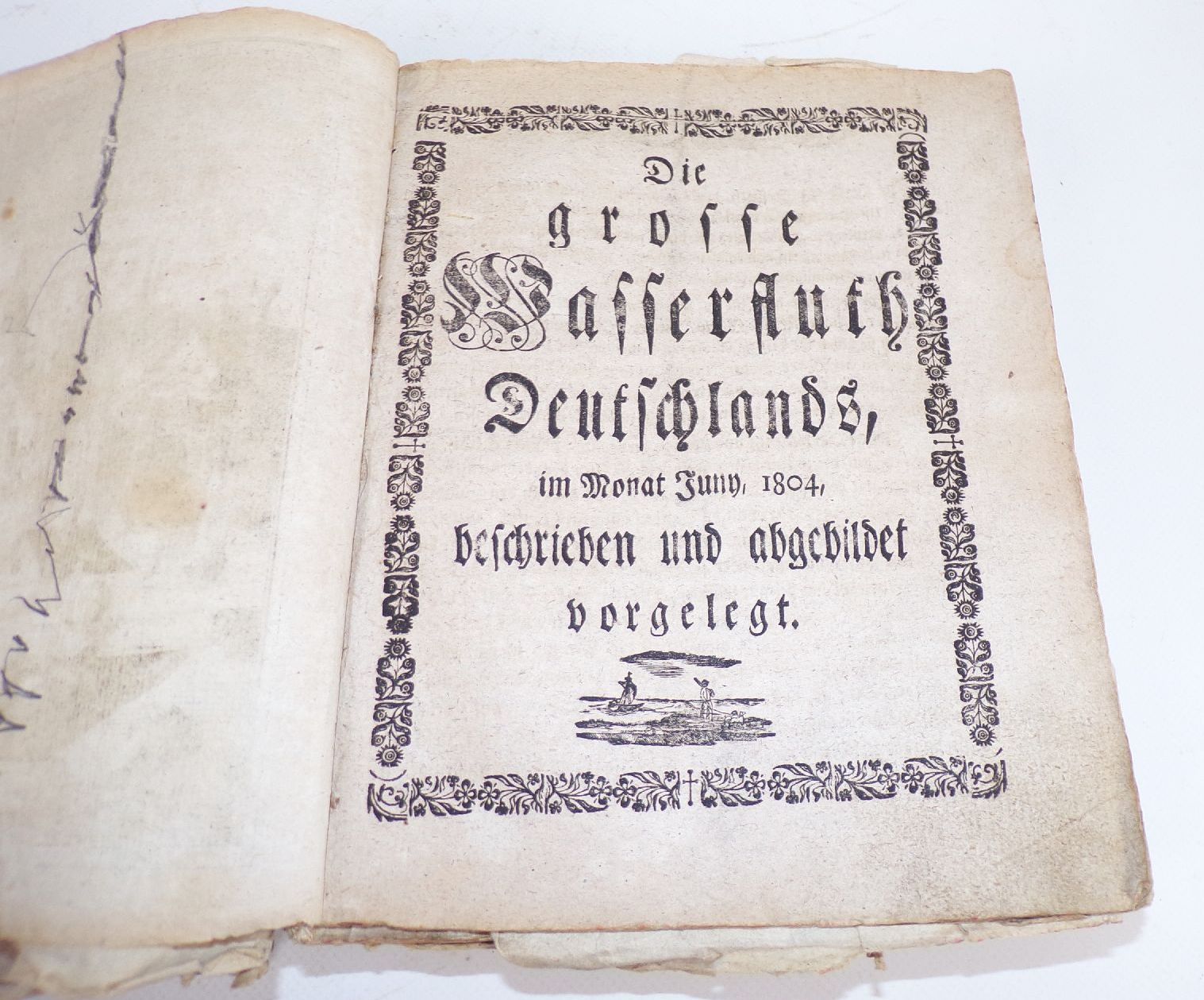 Antikes Buch Napoleon Hochwasser Merkwürdige Begebenheiten 1810 Kupfer Antikes Buch Napoleon Hochwasser Merkwürdige Begebenheiten 1810 Kupfer