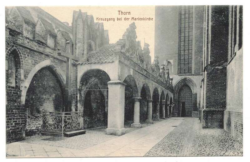 Ak Thorn Kreuzgang bei der Marienkirche um 1910 Pommern