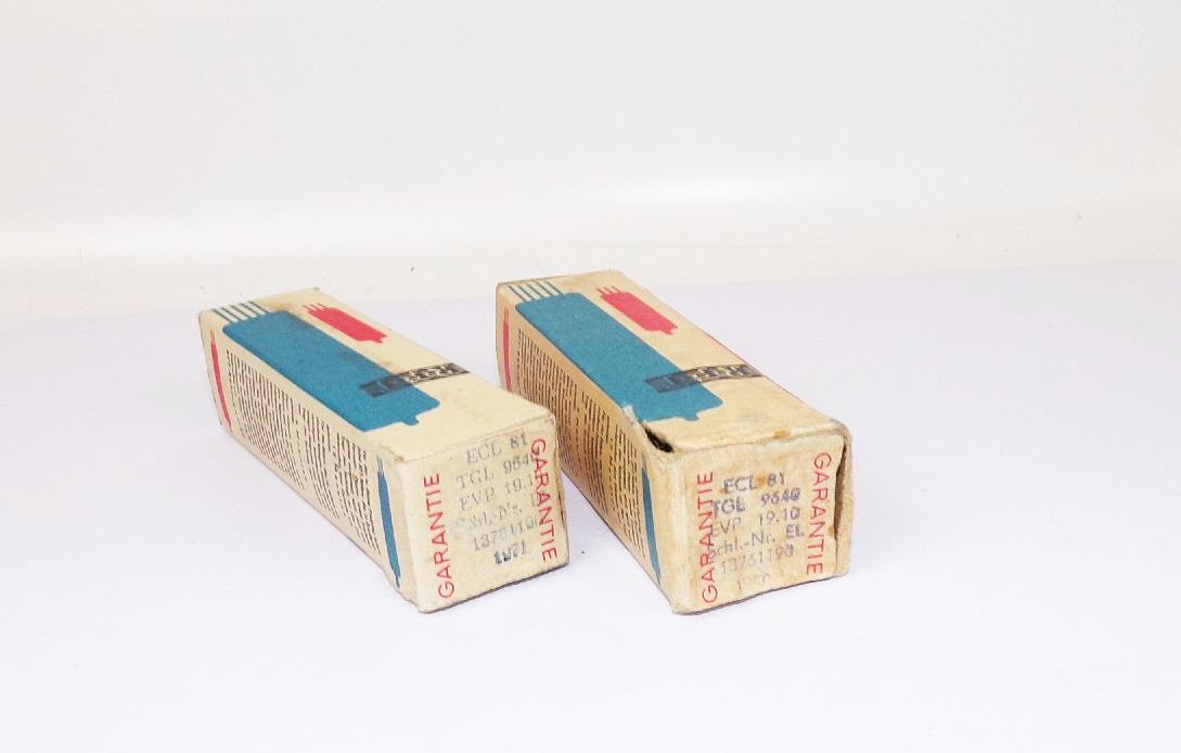 RFT ECL81 Röhren tubes ungeprüft